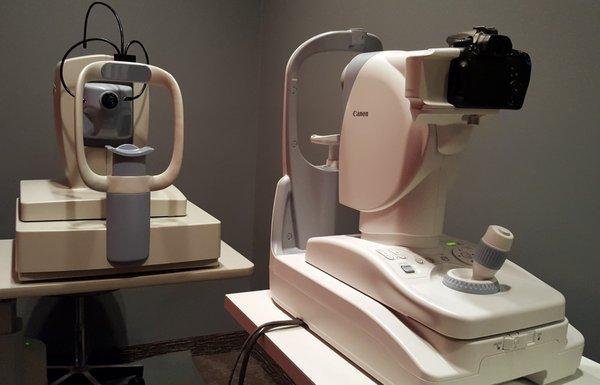 Optical Coherence Tomography imaging and retinal photo equipment