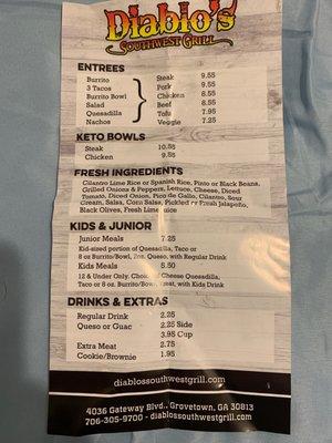 Menu!