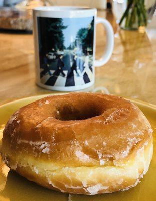 A donut & coffee while listening to Abbey Road.  Life is good!