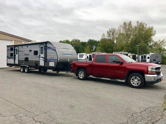 Sweet rig.  Distribution hitch set up was perfect!