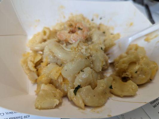 Shrimp from lobster/shrimp mac & cheese