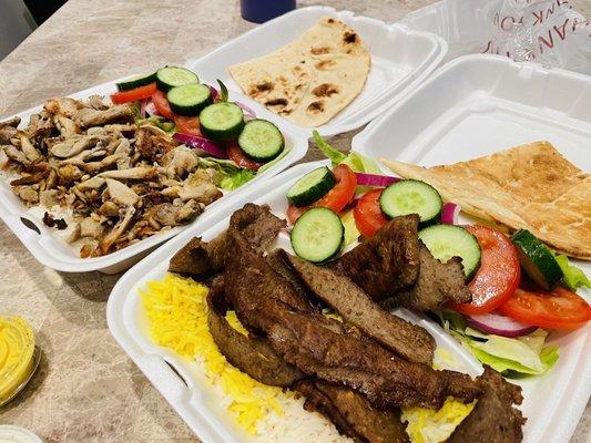 13. Chicken Shawarma Plate  8. Gyros Plate