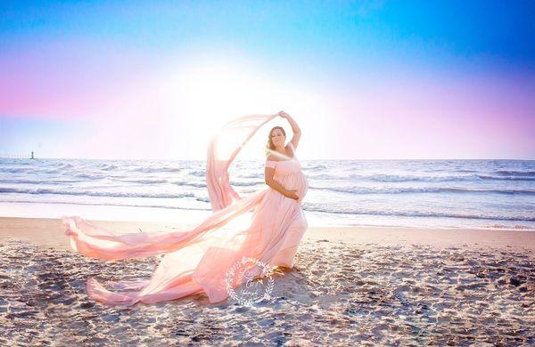 Beach maternity session - St. Joseph, MI