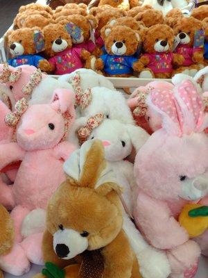 Lots of cute plush toys!