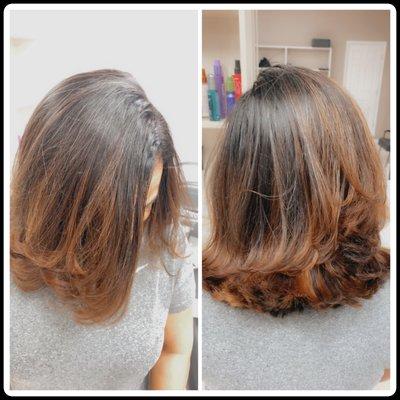 Highlights, Haircut and Blowdry