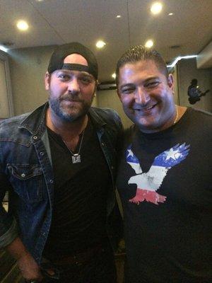 Jacksonville, Florida Private Eye Jim Wojnar conversing with Clemson Alumn country star Lee Brice.