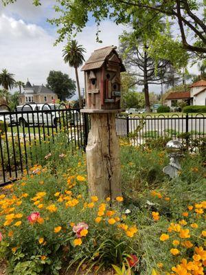 Another barn wood post with lots of character.  Love it! So does the little lizard sunning himself on the curved, hewn side