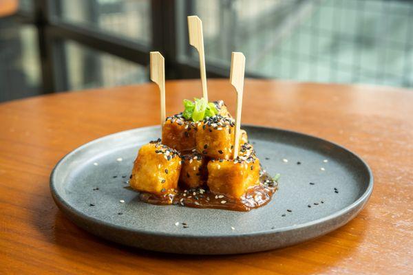 GENERAL TSO FU - Crispy Phoenix Bean Tofu, House Made General Tso Sauce, Scallion