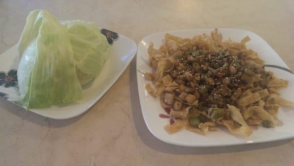 Chicken w/ Cool Lettuce Wrap.