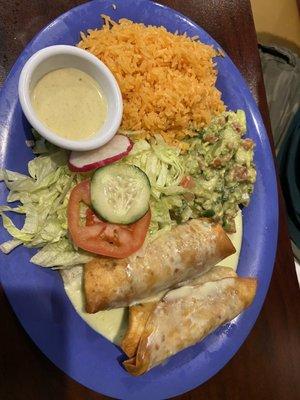 Chicken Chimichangas