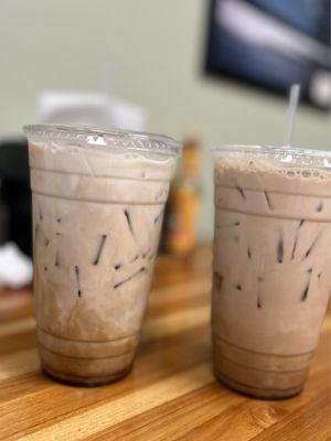 Iced mocha lattes