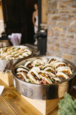 Bao buns - veggie and chicken