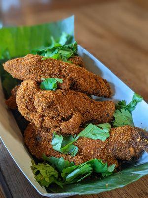 Fried street wings