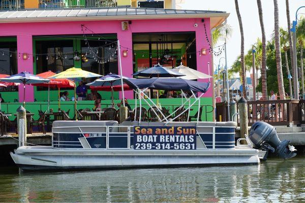 24' pontoon boat rental