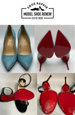 We can completely restore Christian Louboutin heels! We use only the highest quality materials!