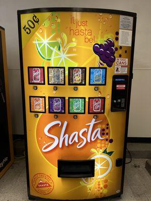 They have a SHASTA soda machine!!!