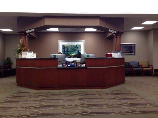 MRI Reception desk