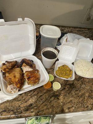 Whole Chicken with Rice & Beans