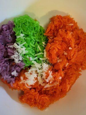 Heart for colorful sticky rice 2/14/23