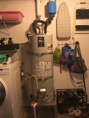 New water heater w/updates to code