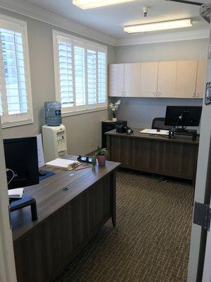 Newly remodeled admissions office.