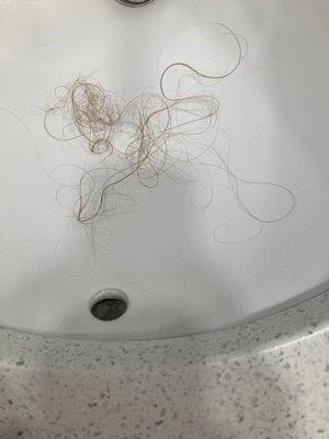 Chunks of hair