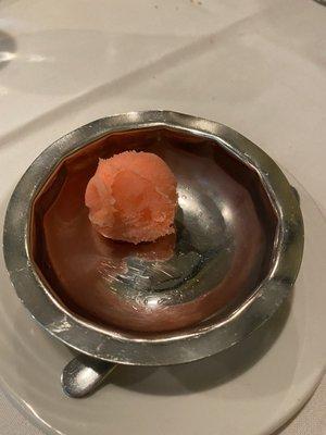 Sorbet palate cleanser