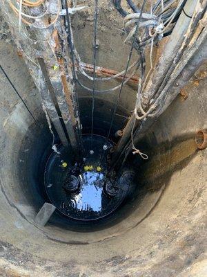 Jr high school sewer lift station in Benicia