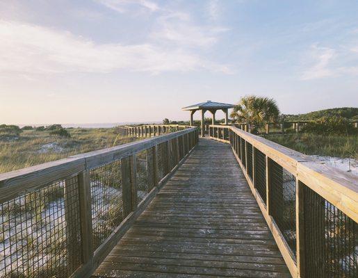 The gazebo on the state preserve.