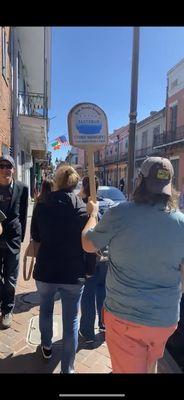 Walking along the French Quarter