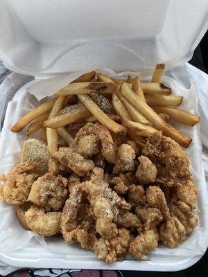 #25. One Forth Conch and Ten Shrimp Platter