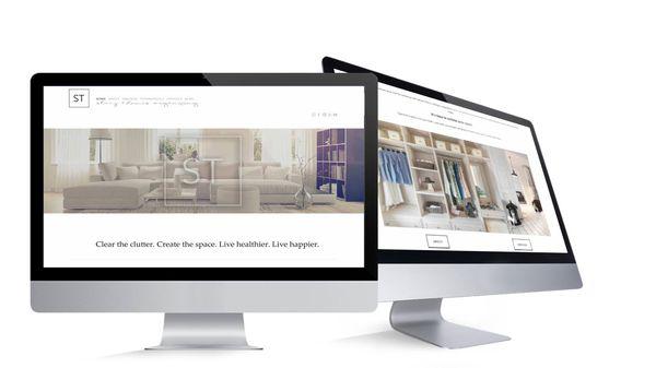 Website design for home organizer Stacy Thomes.