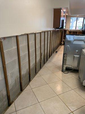 water damage in a commercial property