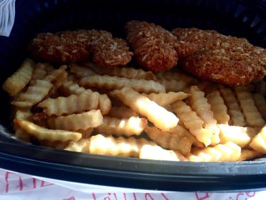 Can never go wrong with chicken strips...some are just better than others, but these are much nicer than Denny's.