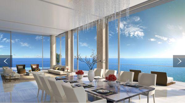 Amazing Ocean Views From this Residences At The Mansions At Acqualina, available for sale $14m. Geraldine Schafer 305.519.3626. Español