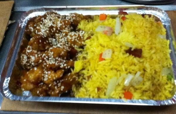 Sesame Chicken Combo Plate