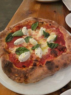 Margherita with added ricotta