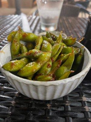 Spicy edamame