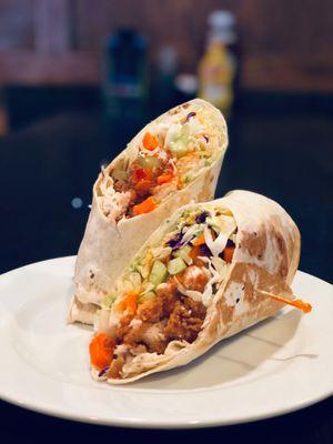 Asian chicken wrap