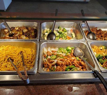 Bill Lewis of Vero Beach, Florida, dining at New China Buffet in Hardeeville, South Carolina.