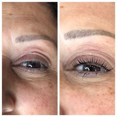 Yumi Lash Lift.          Before and After