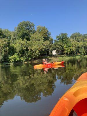 Fun o the kayak