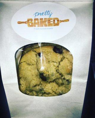 A bag of our classic chocolate chip cookie