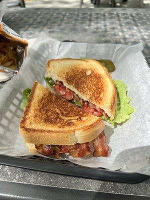 Best BLT ever! Sourdough bread, Boars Head bacon. Super nice folks.