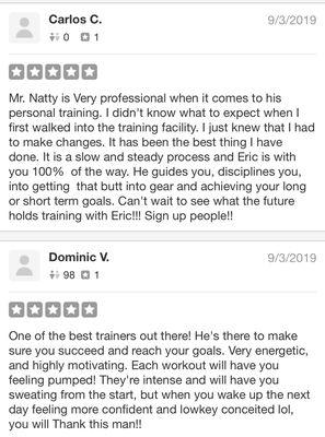 Reviews from current and former clients . Just weren't recommended by yelp for some reason sorry.