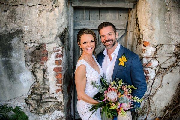 Key West bride and groom.