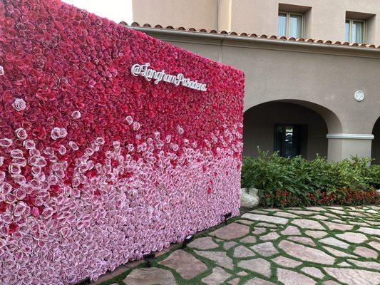 Flower wall designed by Aquafuzion