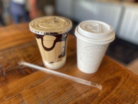 Chai and Aussie iced coffee