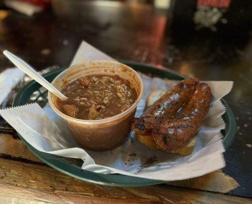 Red beans and rice with andouille sausage