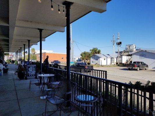 Cute town and eclectic atmosphere in the restaurant